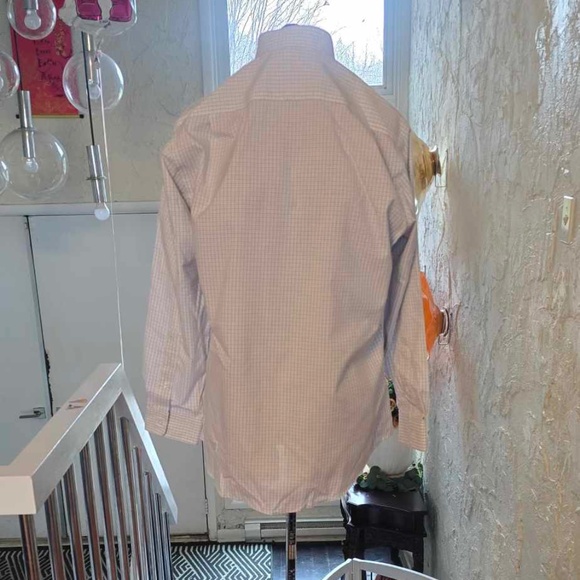 Jos A Bank Button Down Check Shirt in Gray/White - Picture 4 of 4